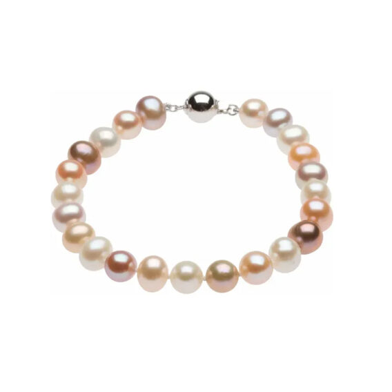 Pearl Bracelet, Multi-Color Freshwater Pearls - 67630