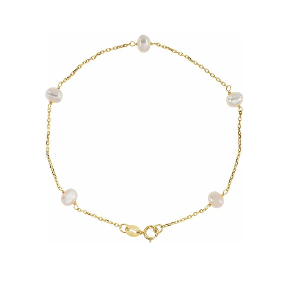 5-Station Pearl Bracelet CH181 - POPULAR CHOICE