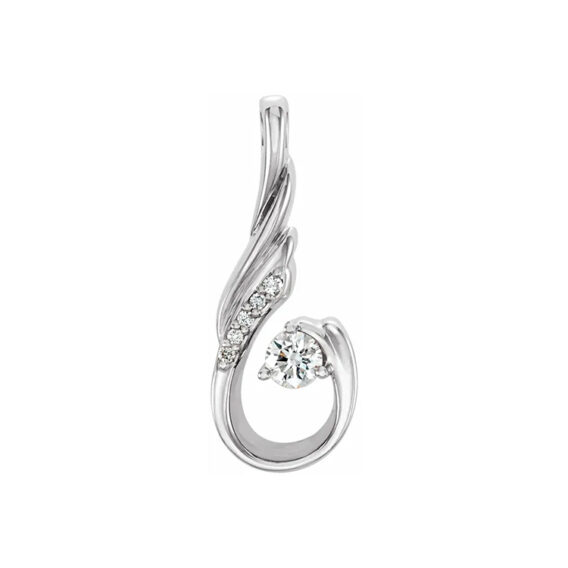 Freeform Diamond Pendant 86294 - Image 2