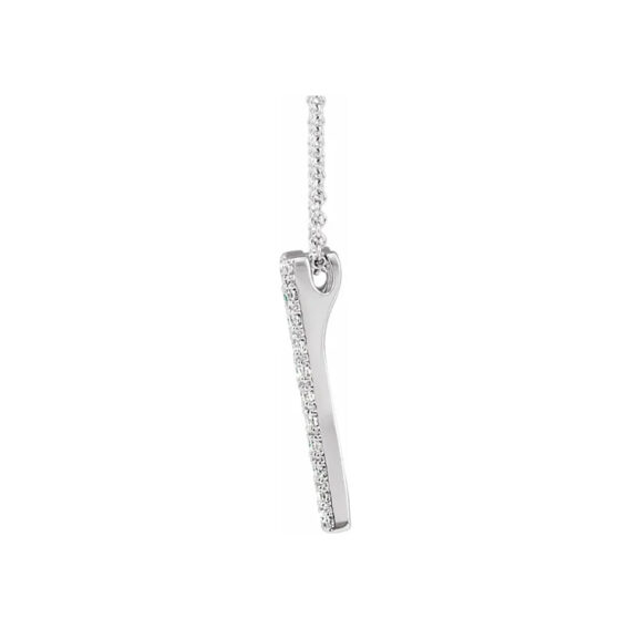 Diamond Necklace, Geometric Rectangle Style - 652311 - Image 3