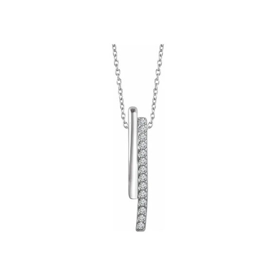 Diamond Bar Necklace 652346 - Image 3