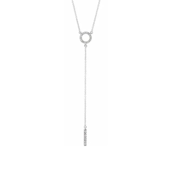 Diamond Y Necklace 652305 - Image 3