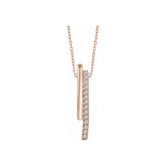 Diamond Bar Necklace 652346