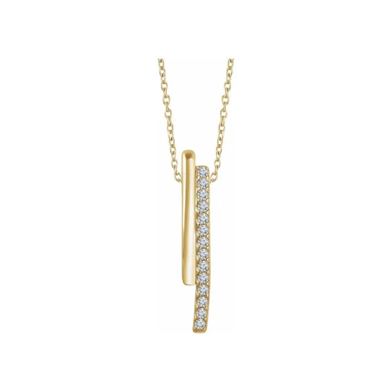 Diamond Bar Necklace 652346 - Image 4