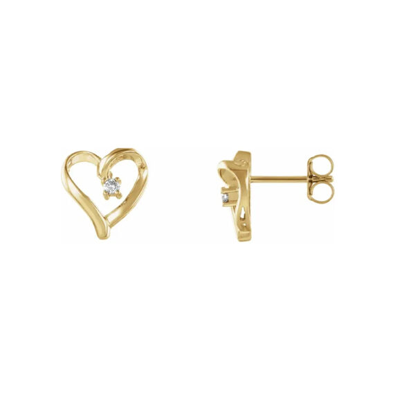 Diamond Heart Earrings 60856