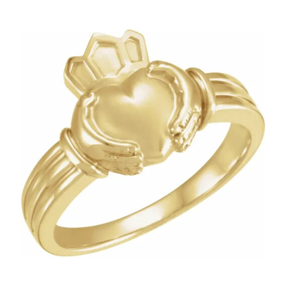 Men's Claddagh Ring - 50349 - Image 4