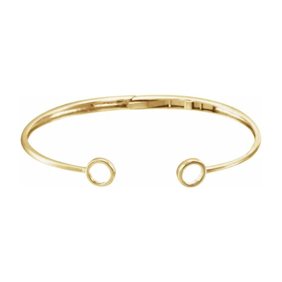 Cuff Bracelet, Hinged Circle Style - 652117 - Image 5