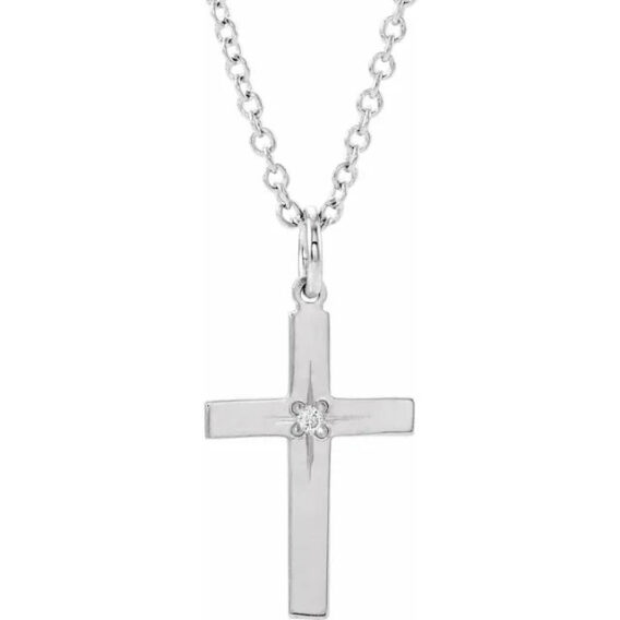 Youth Cross Necklace - R50006 - Image 2