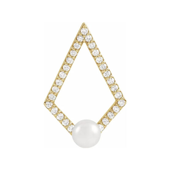 Diamond and Pearl Pendant - 86999