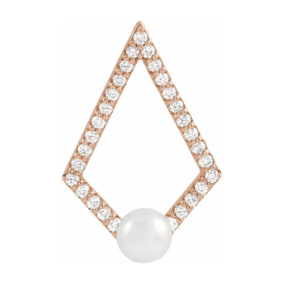 Diamond and Pearl Pendant - 86999 - Image 3