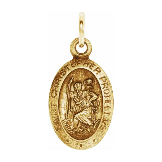 St. Christopher Medal, Pendant or Necklace - R5023 POPULAR CHOICE