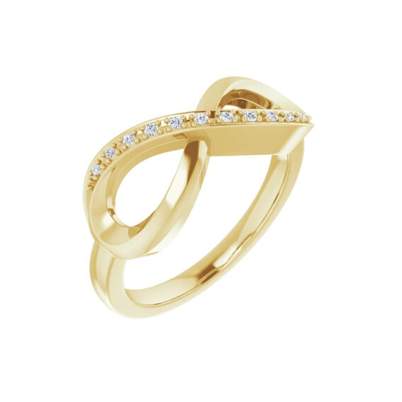 Diamond Ring, Infinity-Inspired Design - 651086 POPULAR CHOICE