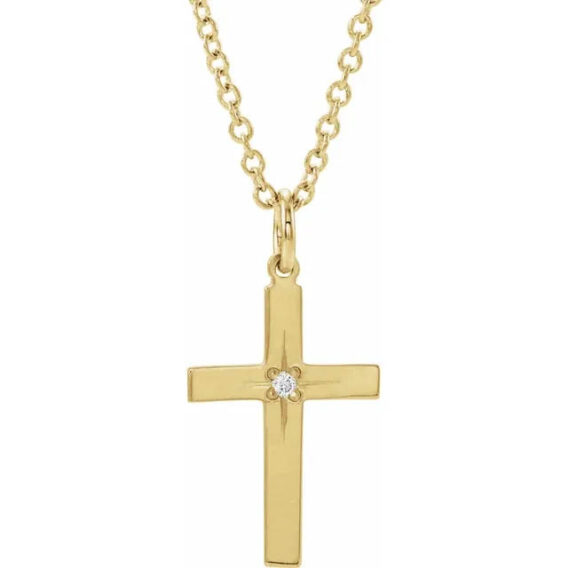 Youth Cross Necklace - R50006 - Image 3