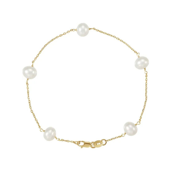 Five Station Pearl Bracelet - CH184