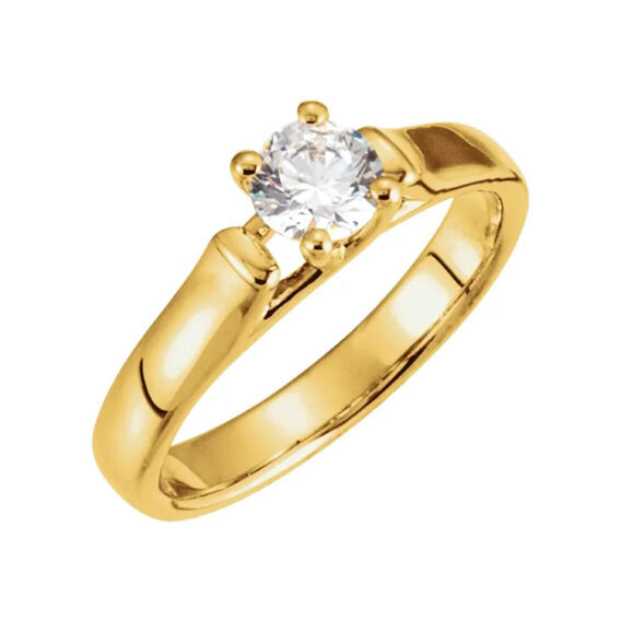 Engagement Ring, Solitaire Diamond Style - 64152