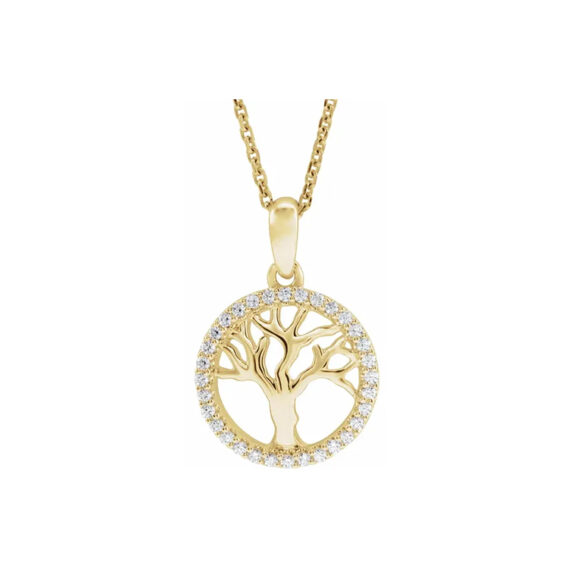 Tree of Life Diamond Necklace - 653607 - Image 3