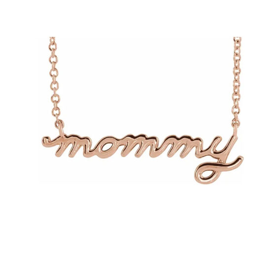 Necklace, Mommy Script Design - 87394 - Image 2