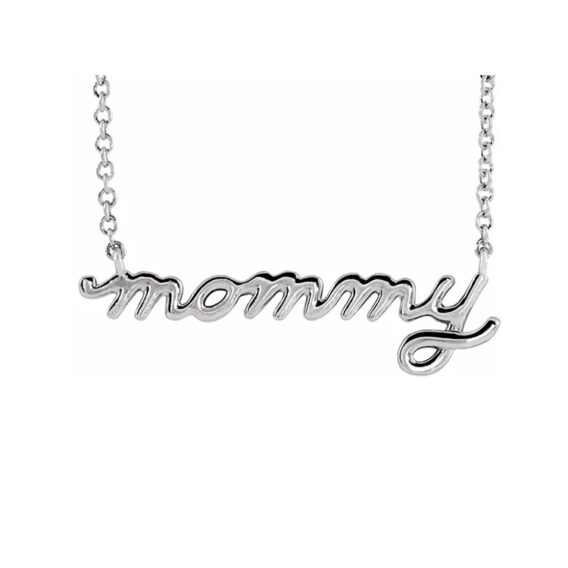 Necklace, Mommy Script Design - 87394 - Image 3