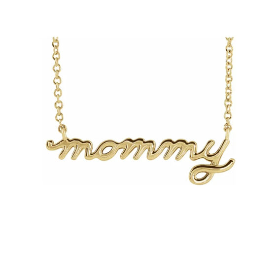 Necklace, Mommy Script Design - 87394