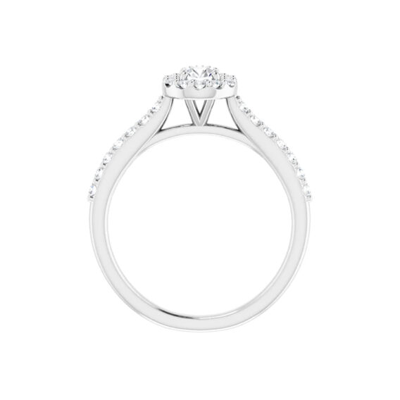 Halo-Style Engagement Ring or Band 65572 - Image 3