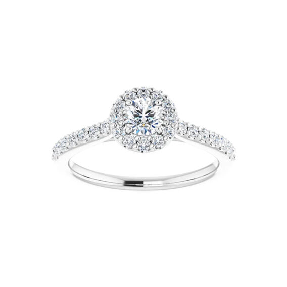 Halo-Style Engagement Ring or Band 65572 - Image 5