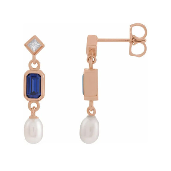 Dangle Gemstone Earrings 88790 - Image 11