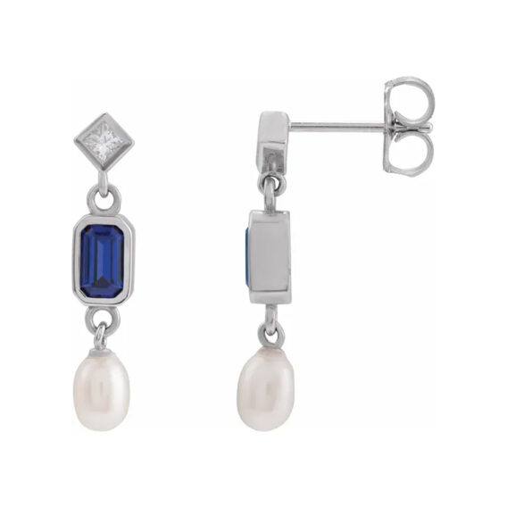 Dangle Gemstone Earrings 88790 - Image 8