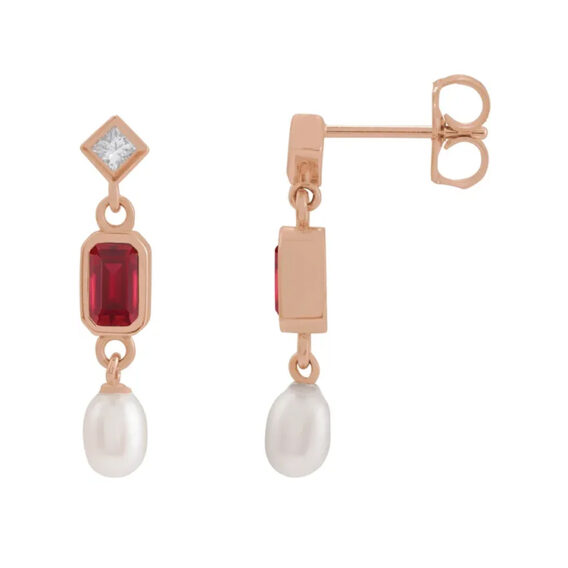 Dangle Gemstone Earrings 88790 - Image 9