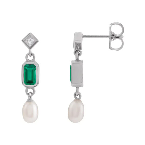 Dangle Gemstone Earrings 88790 - Image 7