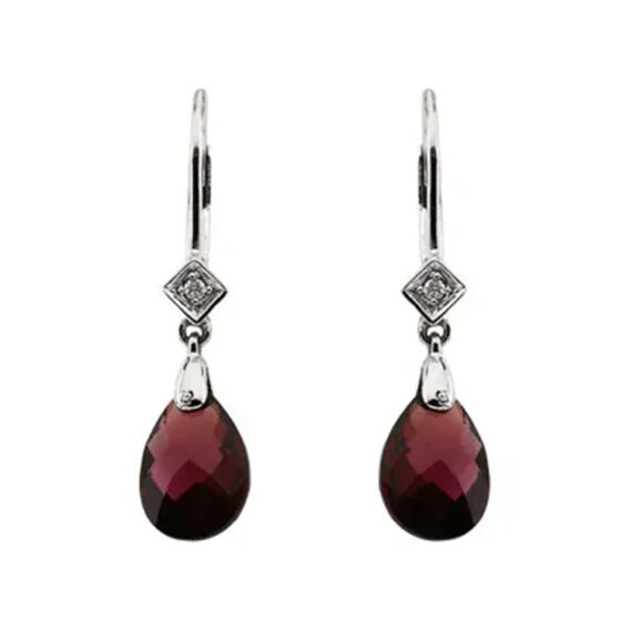 Dangle Gemstone Earrings 64576 - Image 2